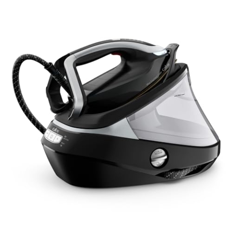 Tefal GV9821 Pro Express Vision Dampfbügelstation | 3000W Bügeleisen | 9-Bar Bügelstation | Optimale Dampf-/Temperaturkombination für alle Stoffarten | abnehmbarer Wassertank und 800 g/Min Dampfstoß