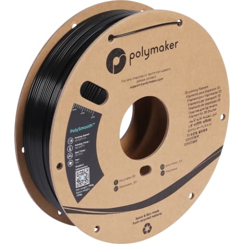 Polymaker PJ01001 PolySmooth Filament PVB polierbar 1.75mm 750g Schwarz 1St.