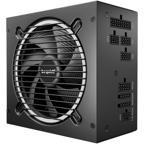 be quiet! Pure Power 13 M 650W Netzteil, 80 Plus® Gold Effizienz, ATX 3.1-Netzteil, für PCIe 5.1 GPUs, 120mm be quiet! Lüfter, semi-passiver Betrieb möglich, LLC-Technologie, Single-Rail