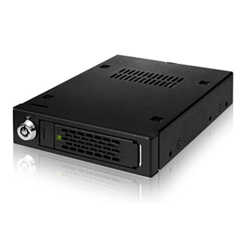 ICY DOCK 1 x U.2 / U.3 NVMe PCIe 4.0 SSD zu SFF-8639 Wechselrahmen - Vollmetall - ToughArmor MB601VK-B