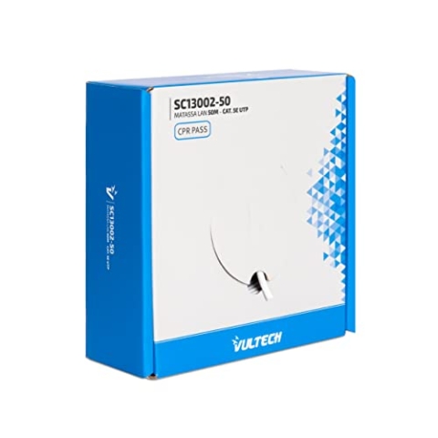 Vultech SC13002-50 Knäuel Lan Kategorie 5e UTP 50 Meter 24 AWG Ethernet-Netzwerkspule 50 m Cat5e