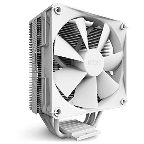 NZXT T120 CPU-Luftkühler – RC-TR120-W1 – CPU-Flüssigkeitskühler – leitfähige Kupferrohre – flüssigkeitsdynamische Lager – AMD und Intel Kompatibilität – Weiß