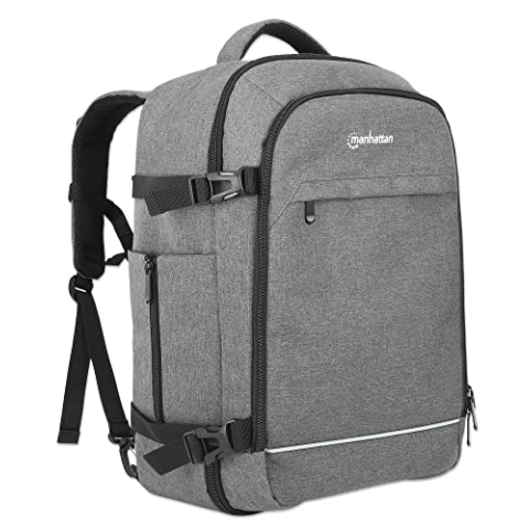 Manhattan 440370 Rucksack für Notebook, 17,3 Zoll, Handgepäck, Rom, Grau