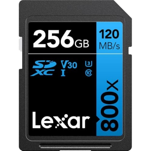 LEXAR Performance 800x 256GB SDXC R95/W45 MB/s (BLUE Series)