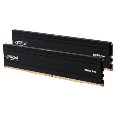 Crucial Pro DDR5 RAM 128GB Kit (2x64GB) 5600MHz, Intel XMP 3.0 / AMD Expo, PC Computer Arbeitsspeicher 128GB DDR5 - CP2K64G56C46U5