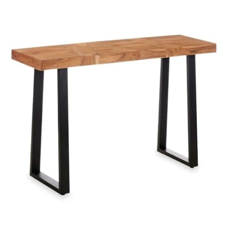 Gift Decor Flur Trama 110 x 35 x 77 cm Braun Schwarz Akazienholz