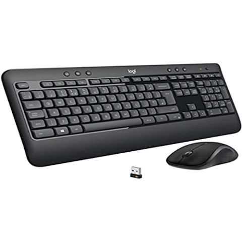Logitech MK540 Advanced Kabellose Tastatur und Maus Combo für Windows, Italienisches QWERTY-Layout - Schwarz