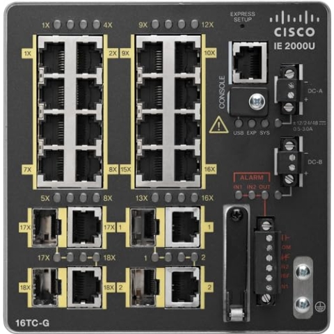 Cisco IE-2000 – 16TC-G gemanaged L2 + Fast Ethernet (10/100) schwarz