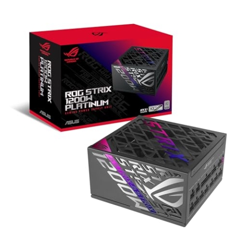 ASUS ROG Strix 1200 W Platinum-Netzteil, 80 Plus Platinum, ATX 3.1, GAN MOSFET, GPU-First Intelligent Voltage Stabilizer, 10 Jahre Abdeckung