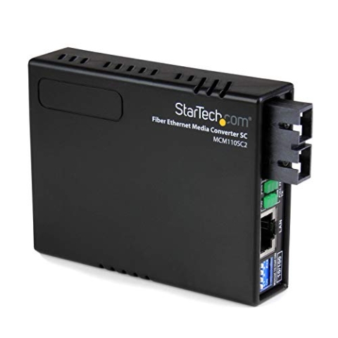 StarTech.com 10/100 Mbit/s Ethernet LWL / Glasfaser Multimode Medienkonverter SC 2km