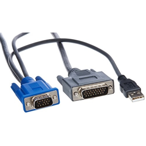 Hewlett Packard HP 1x4 KVM Console USB Kabel 6ft