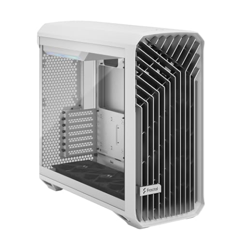 Fractal Design Torrent RGB Weiß E-ATX Gehäuse aus gehärtetem Glas mit hohem Luftstrom, Mid