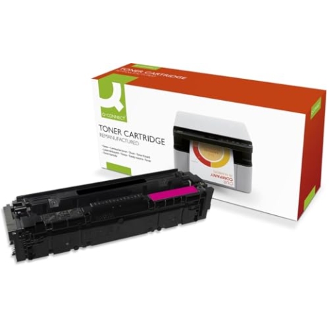 Q-Connect Toner mit hoher Ergiebigkeit kompatibel mit HP CF403X - Magenta K15834QC