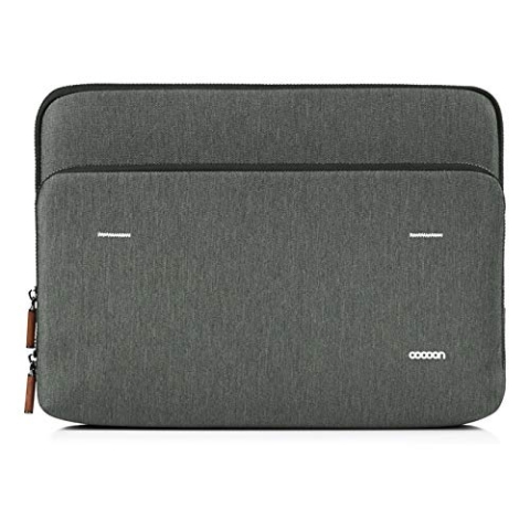 Cocoon GRAPHITE - Case and Organizer Macbook 15' , Business Bag , Fake Fur Padded , Laptop Protection - Grey - 38,1 x 5,7 x 26,6 cm