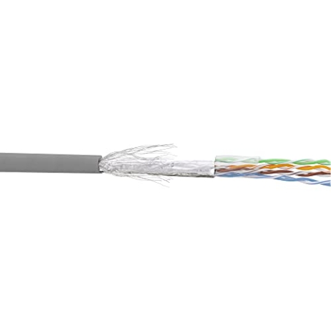 InLine 72099 Patchkabel Cat.5e, grau, SF/UTP, AWG26, PVC, CCA, 100m