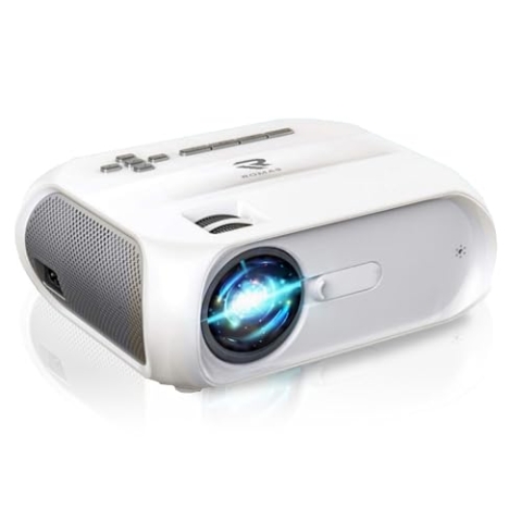 Romas® S5 - Beamer - Full HD - 7000Lumen - Streamen per Telefon - Projektor - Mini Beamer (20)