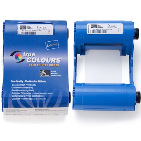 Zebra Monochrome Ribbon, Red Eco Cartridge, 800017-202 (Eco Cartridge f/ P1xxi Printers)