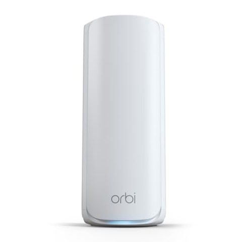 NETGEAR Orbi 770-Serie Tri-Band WiFi 7 Mesh-Zusatzsatellit (RBE770) Kompatibel mit Orbi RBE772 und RBE773 Bietet zusätzliche Abdeckung von bis zu 180 m² 2,5-Gig-Internetanschluss, (bis zu 11 GBit/s)