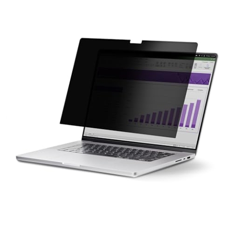 StarTech.com 13,3 Zoll 16:10 Touch Laptop Sichtschutz, Sichtschutzfolie, Notebook Blickschutzfilter/Blaulichtfilter, Flip-Up