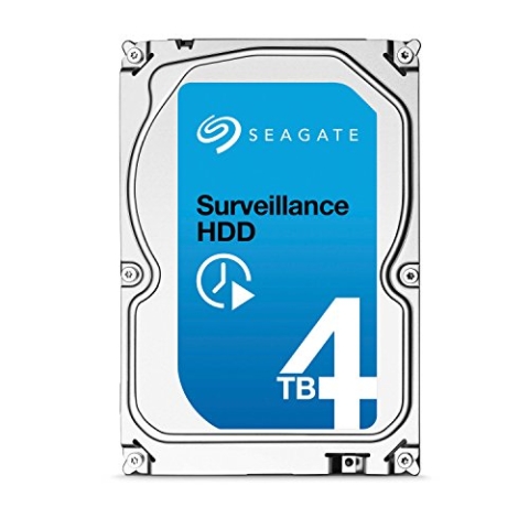 Seagate Surveillance HDD - 4 TB - interne Festplatte, ST4000VX000 (3,5 Zoll), 64 MB Cache, SATA III für den Überwachungsbereich