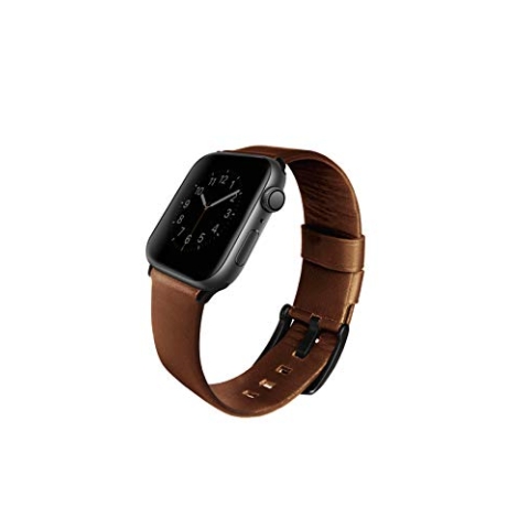 Uniq MONDAIN Apple Watch 4 Genuine Leather Strap 44MM- Sepia