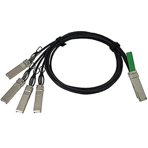 Cisco QSFP-4SFP10G-CU3M= 40GBASE-CR4 QSFP+ to 4 10GBASE-CU SFP+ Passive Direct-Attach Copper Transceiver Assembly 3m