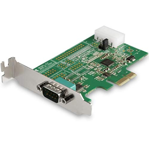 StarTech.com 1 Port Serielle PCI Express RS232 Adapter Karte - Serielle PCIe RS232 Kontroller Karte - PCIe zu Seriell DB9 - 16950 UART - Niedrigprofil-Erweiterungskarte - Windows & Linux (PEX1S953LP)
