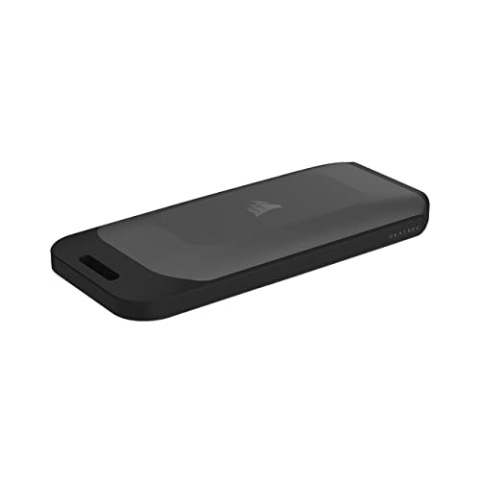 Corsair EX100U 1TB Tragbares USB Type-C-Datenspeicherlaufwerk - Ultraschnellen für jeden PC/Mac/Konsole, Gen2 x2, Plug-and-Play, Lieferumfang enthalten USB Type-C- und USB Type-A-Kabeln - Schwarz