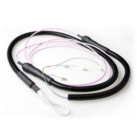 ACT RL2210 LWL-Kabel 100 m OM4 x LC Mehrfarbig – Faseroptikkabel (100 m, OM4, 4 x LC, 4 x LC, Stecker/Stecker, Mehrfarbig)