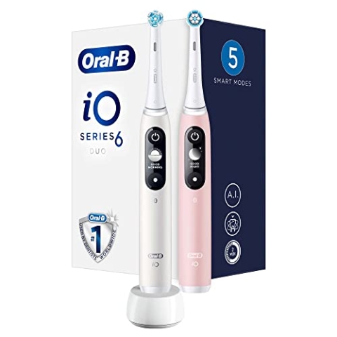 Oral-B Braun iO6 DuoPack White/Pink