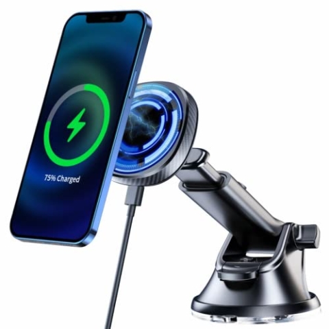 Up Mask Desconocido Swissten Magnetische Autohalterung mit kabellosem Ladegerät 15W (MagSafe kompatibel)