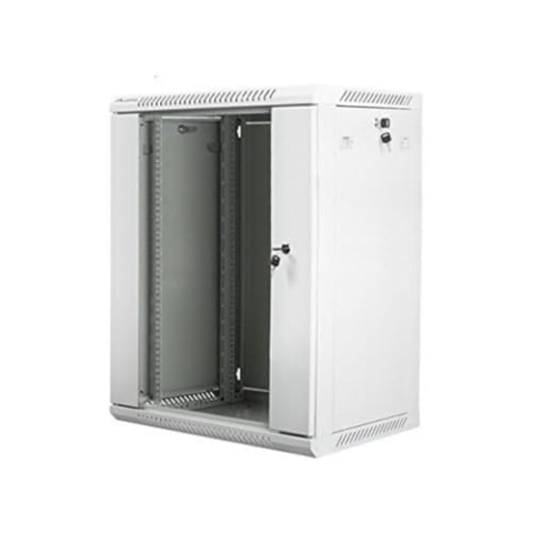 Lanberg WF01-6415-10S Wall-Mounted Rack 19 demounted Flat Pack 15U/600x450mm pilka