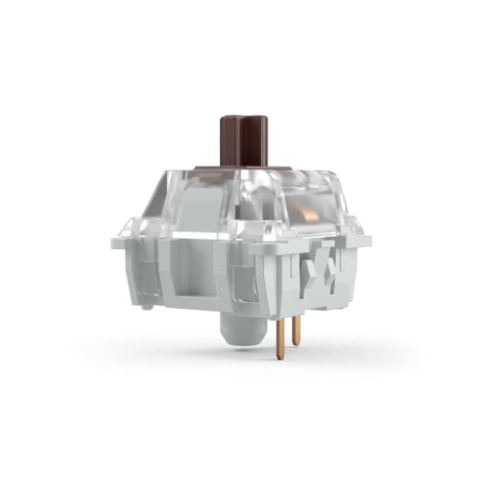 Glorious Gaming 120x Gateron Mechanical Keyboard Switches (Braun) - SMD-LED-kompatibel, taktil und ausgewogen für vielfältiges Tippen und Gaming, 45g Auslösegewicht, 3-Pin-Anschluss - Gateron Brown