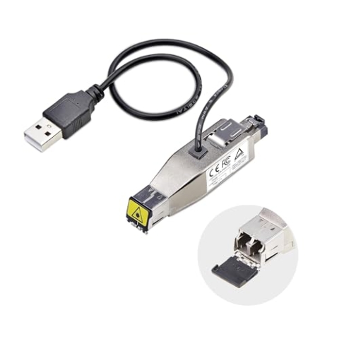 StarTech.com Gigabit Glasfaser Medienkonverter Dongle, LWL Kupfer Umsetzer SM/MM, Glasfaser auf Ethernet RJ45, USB Betrieben