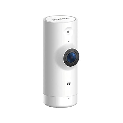 D-Link DCS-8000LHV2 Mini Full HD Wi-Fi Kamera (Alexa & Google kompatibel, Personenerkennung, Bewegungs- und Geräuscherkennung, 1080p, Tag und Nacht, 138° Blickwinkel, Fern-Zugriff per App)