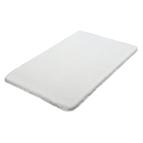 Kleine Wolke Badteppich, Polyacryl, Polarweiss, 1 cm cm, 4004478198296