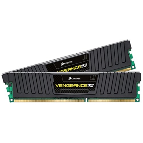 Corsair CML16GX3M2A1600C10 Vengeance Low Profile 16GB (2x8GB) DDR3 1600 Mhz CL10 XMP Performance Desktop Memory Schwarz