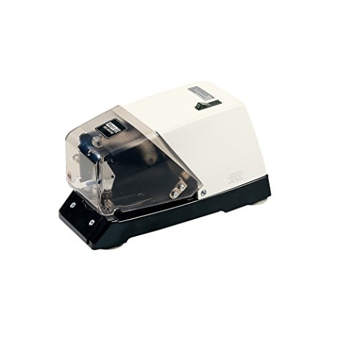 Rapid Elektroheftgerät, 50 Blatt, Metall mit Kunststoffgehäuse, Heftklammertyp 66, Elektronik, 100E, Weiß/Schwarz, 10801932