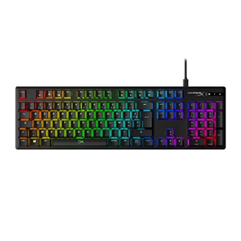 HyperX Alloy Origins RGB Mechanische Gaming-Tastatur, rote Schalter (AZERTY)