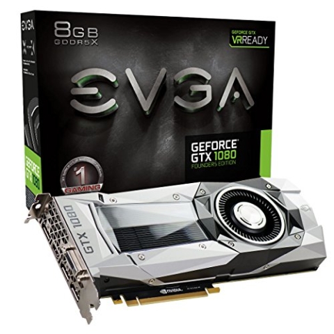 EVGA GeForce GTX 1080 08G-P4-6180-KR 8GB Founders Edition PCI-Express-Grafikkarte mehrfarbig