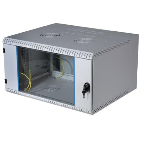 EFB-Elektronik 19" Wandgehäuse 6HE schwenkend 2-teilig RAL7035 Tiefe 500 mm - 19" - 30 kg