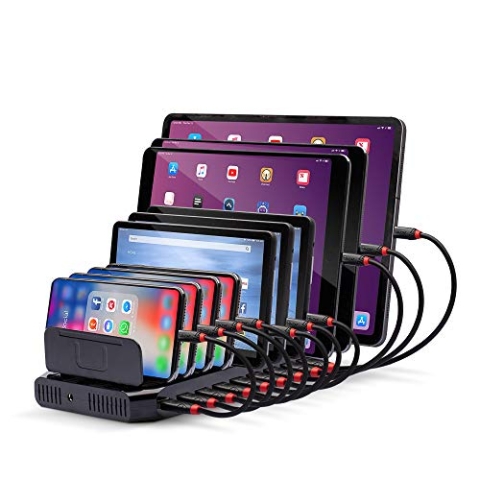 USB-Ladestation für 10 Tablets & Smartphones