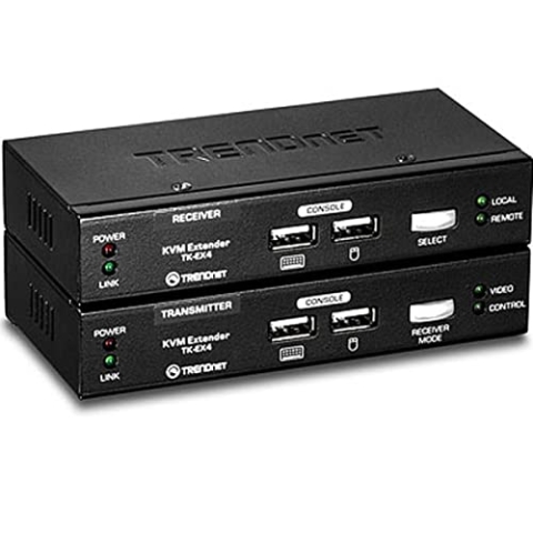 TRENDnet - TK EX4 - KVM-Erweiterungsset - Schwarz