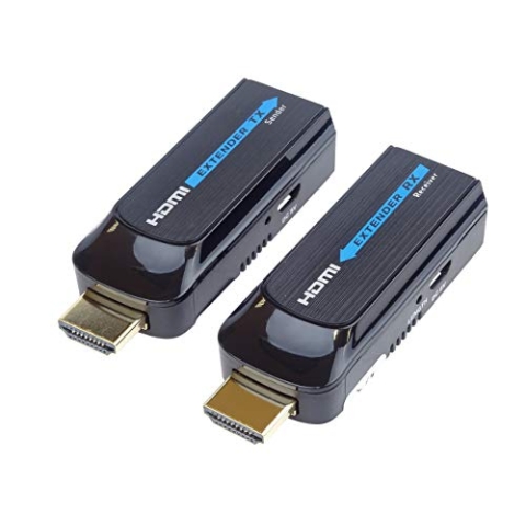 PremiumCord HDMI Extender bis zu 50m über single Patchkabel Cat6, Kompatibel mit Full HD 1080p 60Hz