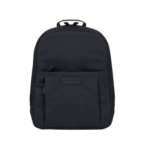 dbramante1928 - Champs-Elysees Rucksack Laptop Tasche 15 Zoll - Laptoptasche für Damen & Herren - Rucksack - Verstellbaren Schultergurten - 100% Recyceltem Kunststoffmaterial Laptop Rucksack Schwarz
