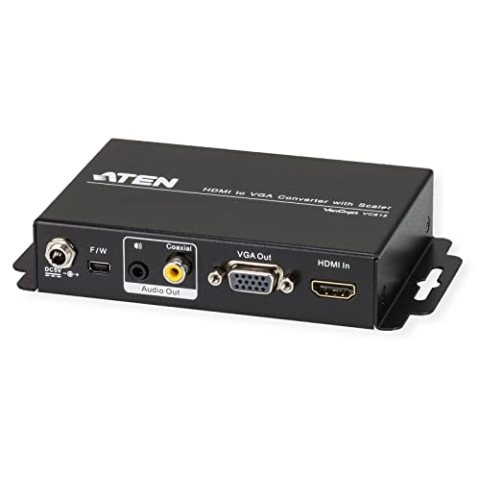 Aten VC812-AT-G Konverter (HDMI auf VGA), schwarz