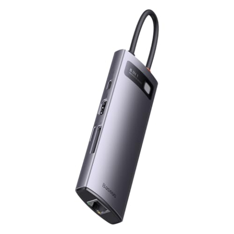 Baseus Hub 8in1 StarJoy Serie, USB-C auf 3X USB 3.1 + HDMI + USB-C PD + RJ45 + microSD/SD