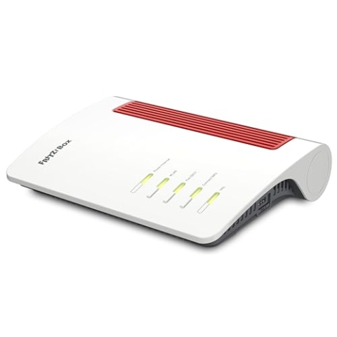 Fritz!Box 4690 Edition International, Wi-Fi 7 Mesh Router für DSL oder Fibre, bis zu 6960 Mbit/s Geschwindigkeit, 1x 10-Gigabit WAN/LAN, 3X 2.5-Gigabit LAN, DECT-Basis und Zigbee, Wi-Fi MESH und