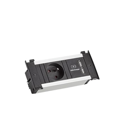 BACHMANN Kapsa XS 1xUTE 1xUSB Charger Strom 0,2m GST18