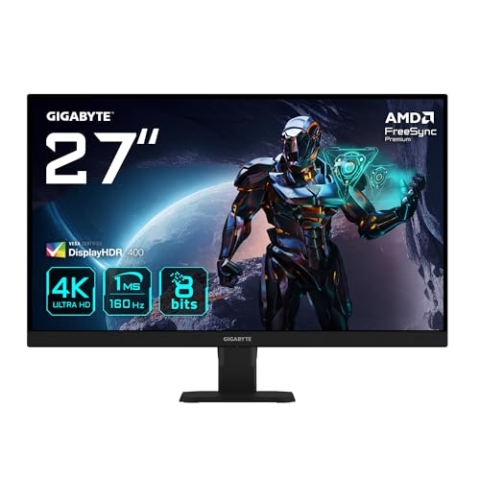 Gigabyte GS27U 27" UHD-Gaming-Monitor - 3840 x 2160, 160Hz, 1ms, 350 cd/m², Display HDR400, HDMI 2.1, DisplayPort 1.4